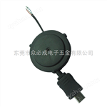 伸縮usb連接線，MIC 5P單拉伸縮USB連接線伸縮usb連接線，MIC 5P單拉伸縮USB連接線